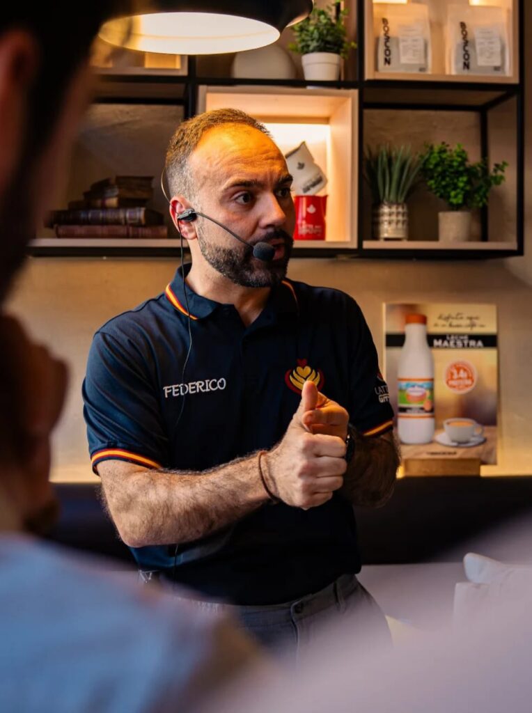 Federico Duronio campeón de españa de LAtte Art LAGS