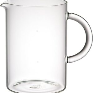 Jarra de cristal cilíndrica para café